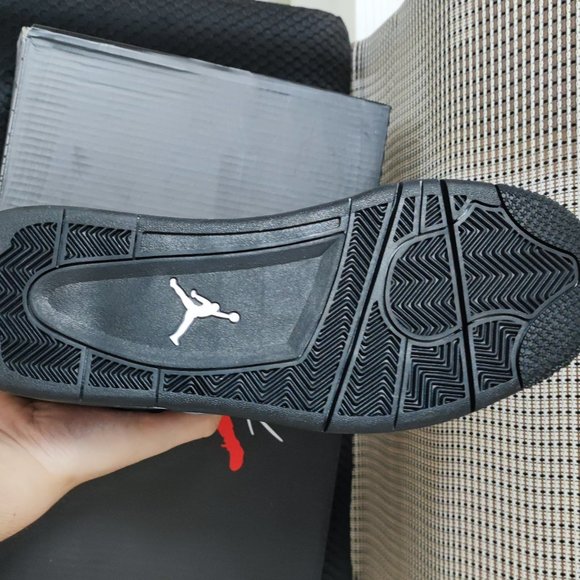 Air Jordan Retro 4 Black Canvas “Steel” Size 11 - Picture 5 of 5